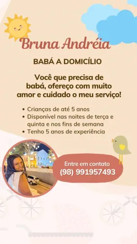 Babá folguista / diarista 