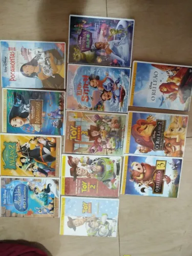 12 DVDs clássicos da Disney