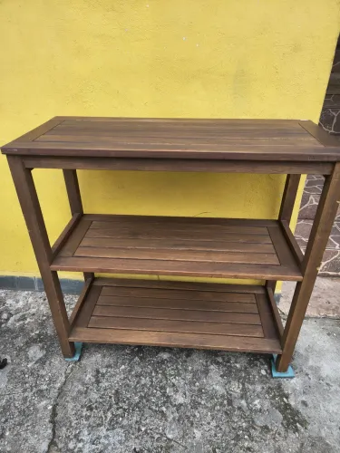 Estante Aparador Tok & Stok madeira maciça 90 cm L x 38 cm P