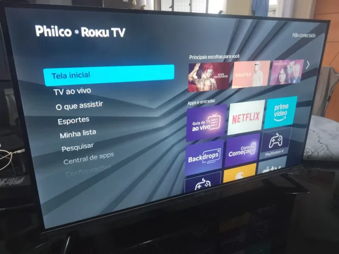 Televisão Philco Smartv Roku 32 polegadas