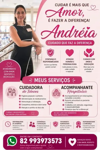 Cuidadora de idosos e acompanhantes