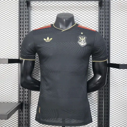 Camisa Flamengo Preta e Dourada Versão Jogador - Tamanho GG (Nova)<br>
