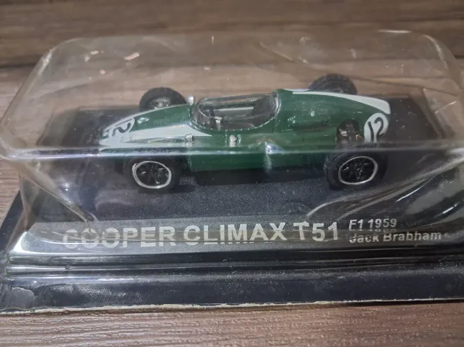 Miniatura Cooper Climax T51 F1 1959 - escala 1:43 (lacrado)