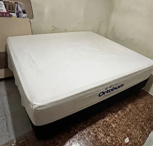 Cama BOX de casal ORTOBOM