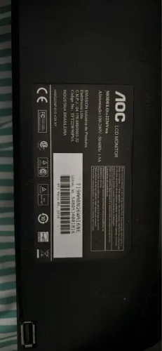 Monitor AOC não liga 