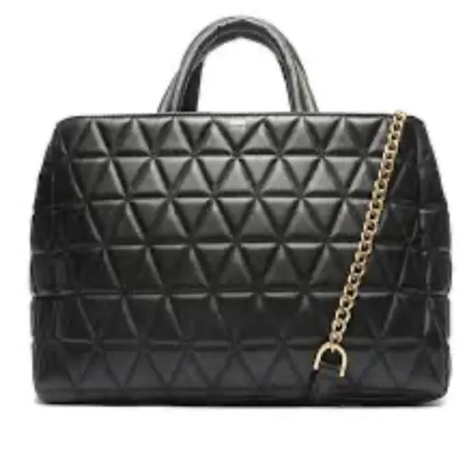 Bolsa tote grande new 944 couro matelassê Schutz