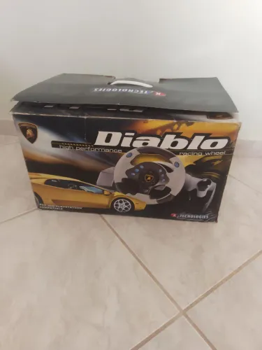 Volante de corrida x technologies Diablo para Playstation e Playstation 2