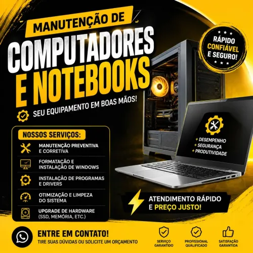 Manutenção de computadores e notebooks