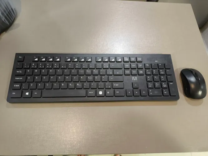 Teclado e mouse sem fio Multilaser 