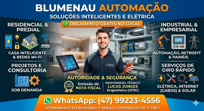Engenheiro Eletricista e Automação | Redes, Smart Home e Projetos (Orçamento Grátis)