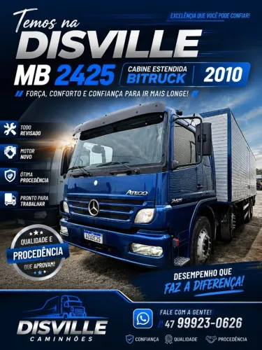 BITRUCK M.BENZ 2425 CABINE ESTENDIDA *MOTOR NOVO*