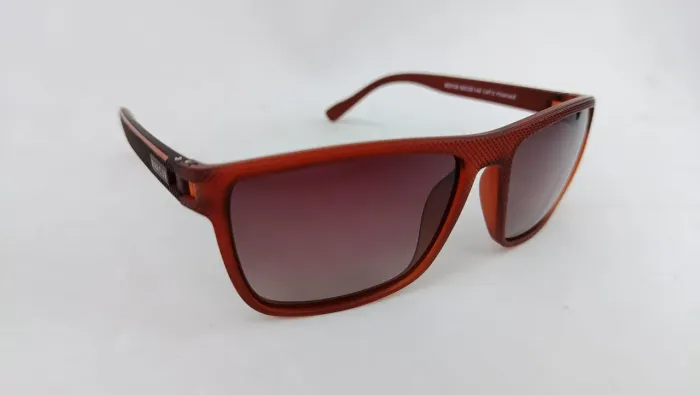 Oculos de Sol BARCUR® Gradient Tea Cor Avermelhada Lindo Lentes Médias Escuras Polarizadas