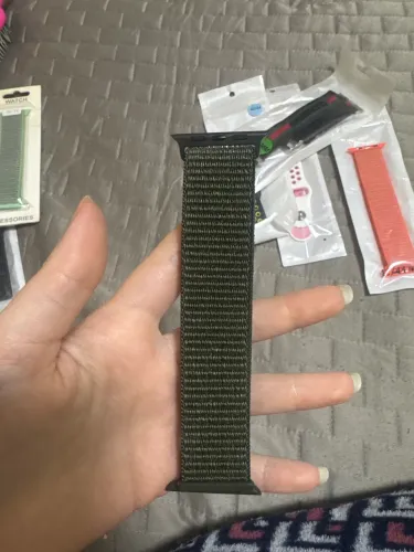 Pulseira Nylon Verde Apple Watch 42/44 mm - Nova