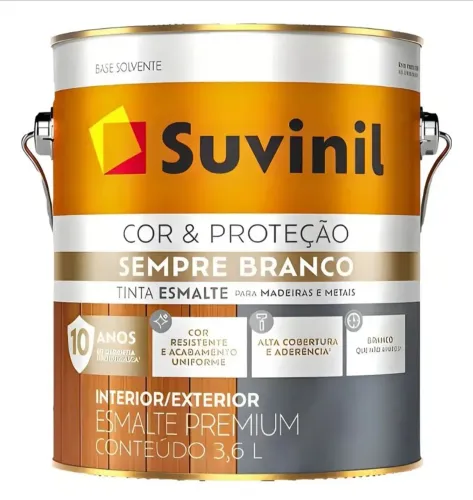 Kit 3 latas de tinta esmalte suvinil sempre branco