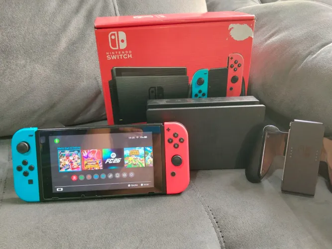 Nintendo Swicht V2 Desbloqueado já cheio de jogos