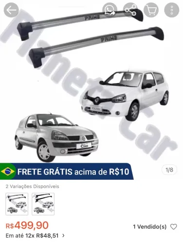 Rack pra clio