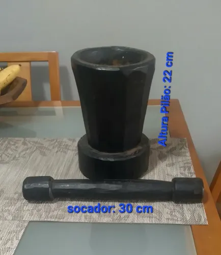 Pilão com Socador Madeira