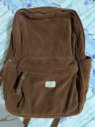 Mochila veludo