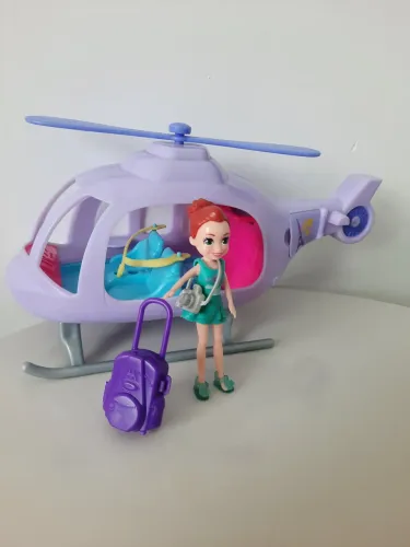 Polly Pocket com Helicóptero