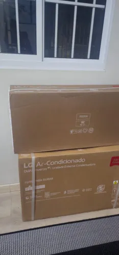 Ar Condicionado Split Hi Wall LG Dual Voice AI Inverter 12.000 Btus Quente e Frio 220v R-3