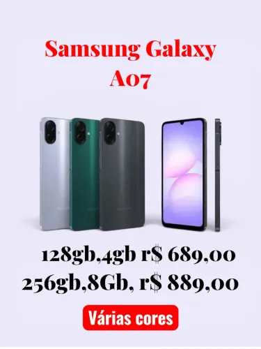 Samsung NOVO A07 128 GB, verde