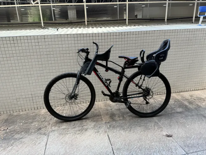Bicicleta Redstone aro 29 quadro 17 com duas cadeirinhas 