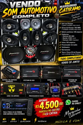 Som automotivo completo