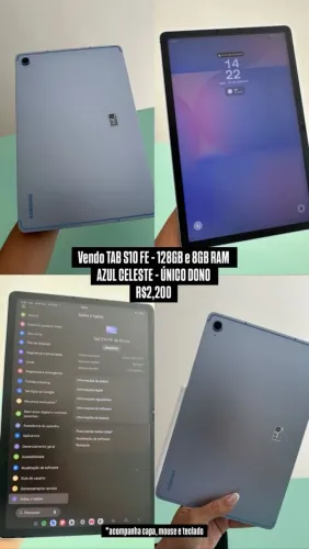 Vendo TAB S10 FE, 128GB 8GB RAM