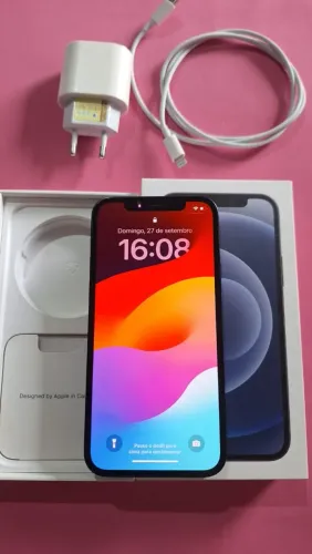 Iphone 12 64GB preto com caixa, original