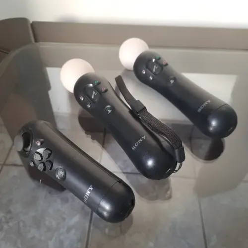 Kit Controles PS Move Sony VR Originais - 3 Unidades
