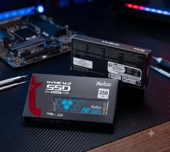 SSD M.2 NVMe 250GB Netac NV3000 - NOVO