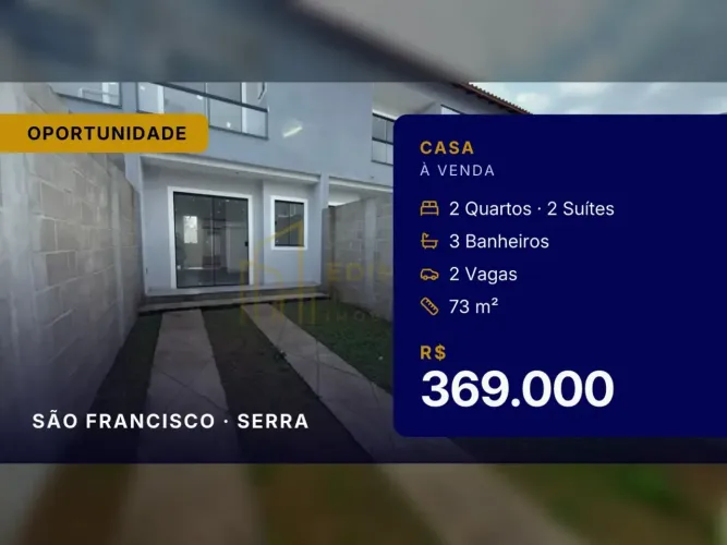 Linda casa duplex com 2 suítes em São Francisco, ideal para sua família!