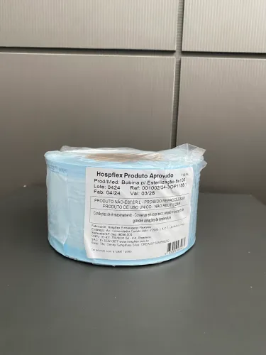Papel Cirúrgico 10cmx 100 Metros Rolo Esterilizaçã Autoclave