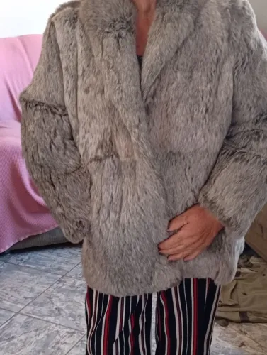 Casaco pele coelho 