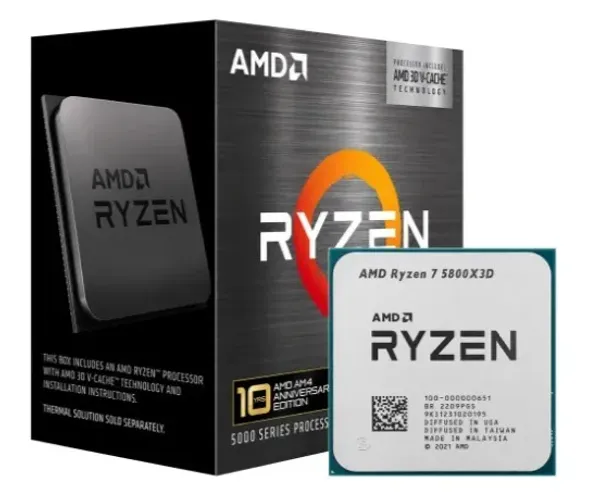 VND OU TRC 5800X3D+ASUS X570+CORSAIR 32GB 3600MHz POR 9800X3D OU MEM DDR5 RGB