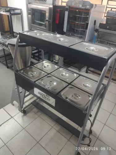 Bh buffet restaurante quente com pista fria em cima Gelox