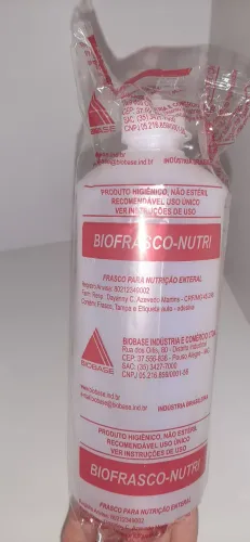 Kit 7 unidades Frasco nutrição enteral 500 ml