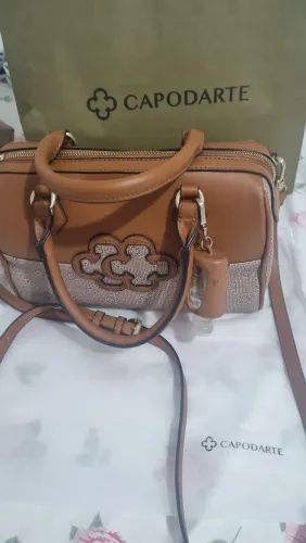 Bolsa capodarte c/ duas alças e um porta álcool gel capodarte original