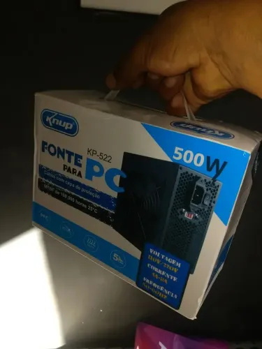 Fonte 500w lacrada knup 6 meses de garantia