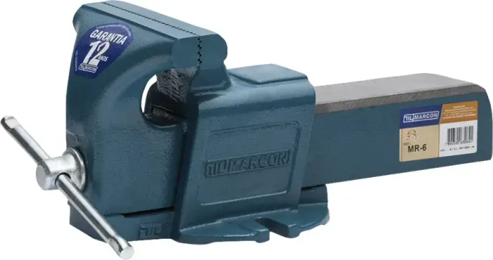 Torno de bancada, nº 6, mordentes fixos, em ferro nodular, MR-6, MARCON