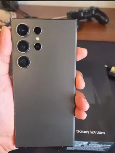 S24 ultra, cinza, sem detalhes, acessórios, caixa e a NF