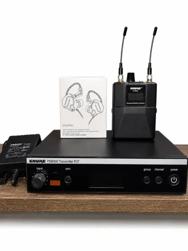 Sistema de Monitor In-Ear Shure PSM300 P3T + Receptor P3RA + Fones ZSN Pro