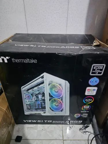 Gabinete thermaltake view 51 snow