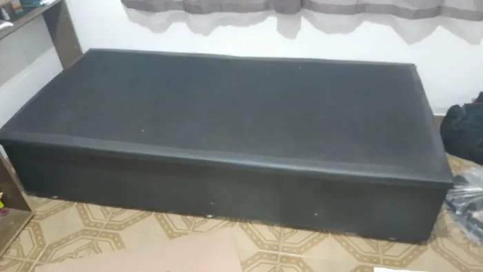 Cama de solteiro baú 