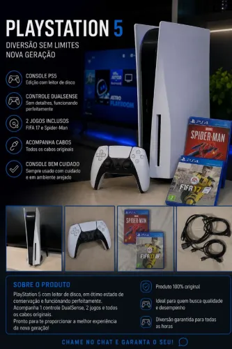 Playstation 5 Slim Leitor de Disco