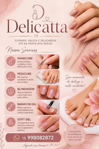 Manicure | Pedicure | Blindagem | Banho em gel | Soft gel