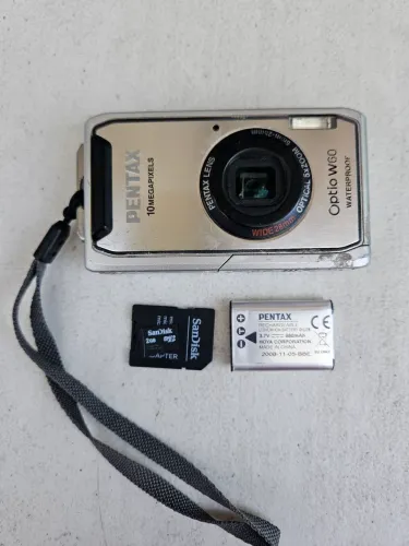 Camera Pentax Optio W60 10mp digital tipo sony cybershot vintage retro foto