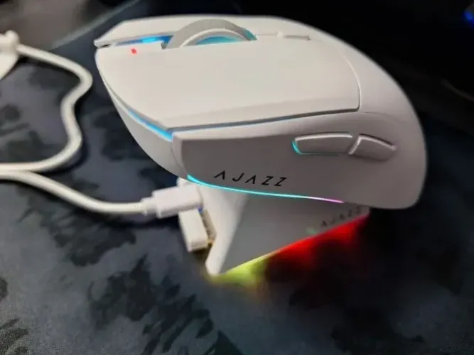 Mouse Gamer Ajazz AJ139 V2 Rgb Com Base de carregamento