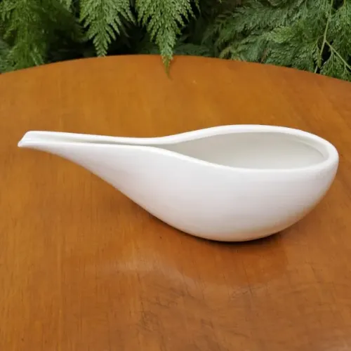 Molheira em Porcelana Branca 140 ml - Design Moderno - NOVA (na Caixa Original)