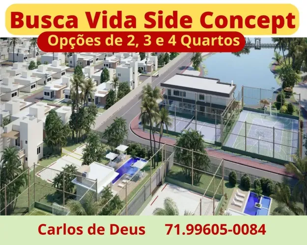 Busca Vida Side Concept, 2 quartos, 01 suíte, 70 m², 2 vagas, Lazer, Abrantes...